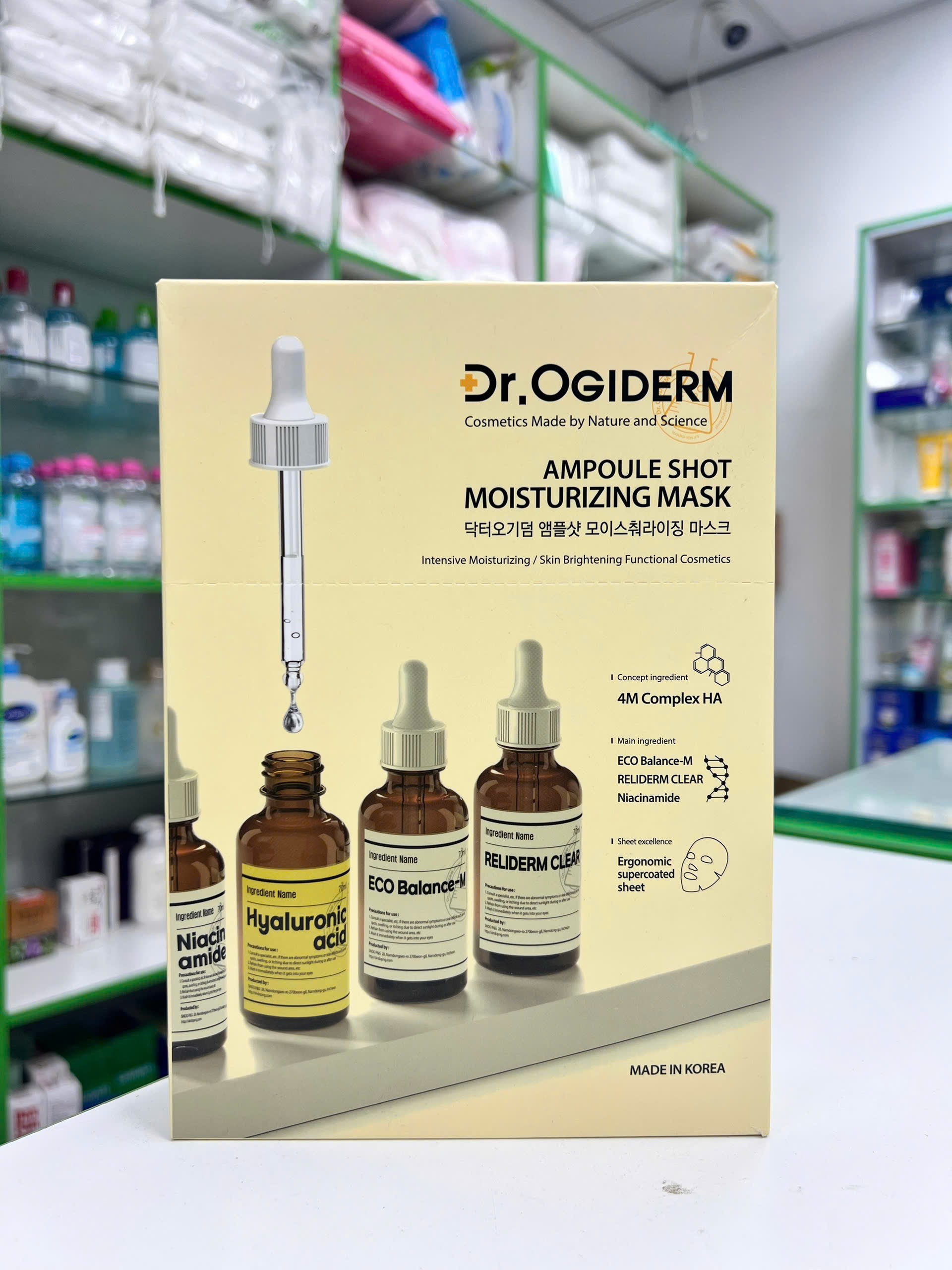 Mặt Nạ Dr.Ogiderm — công thức làm dịu cho da nhạy cảm và da đỏ nhẹ