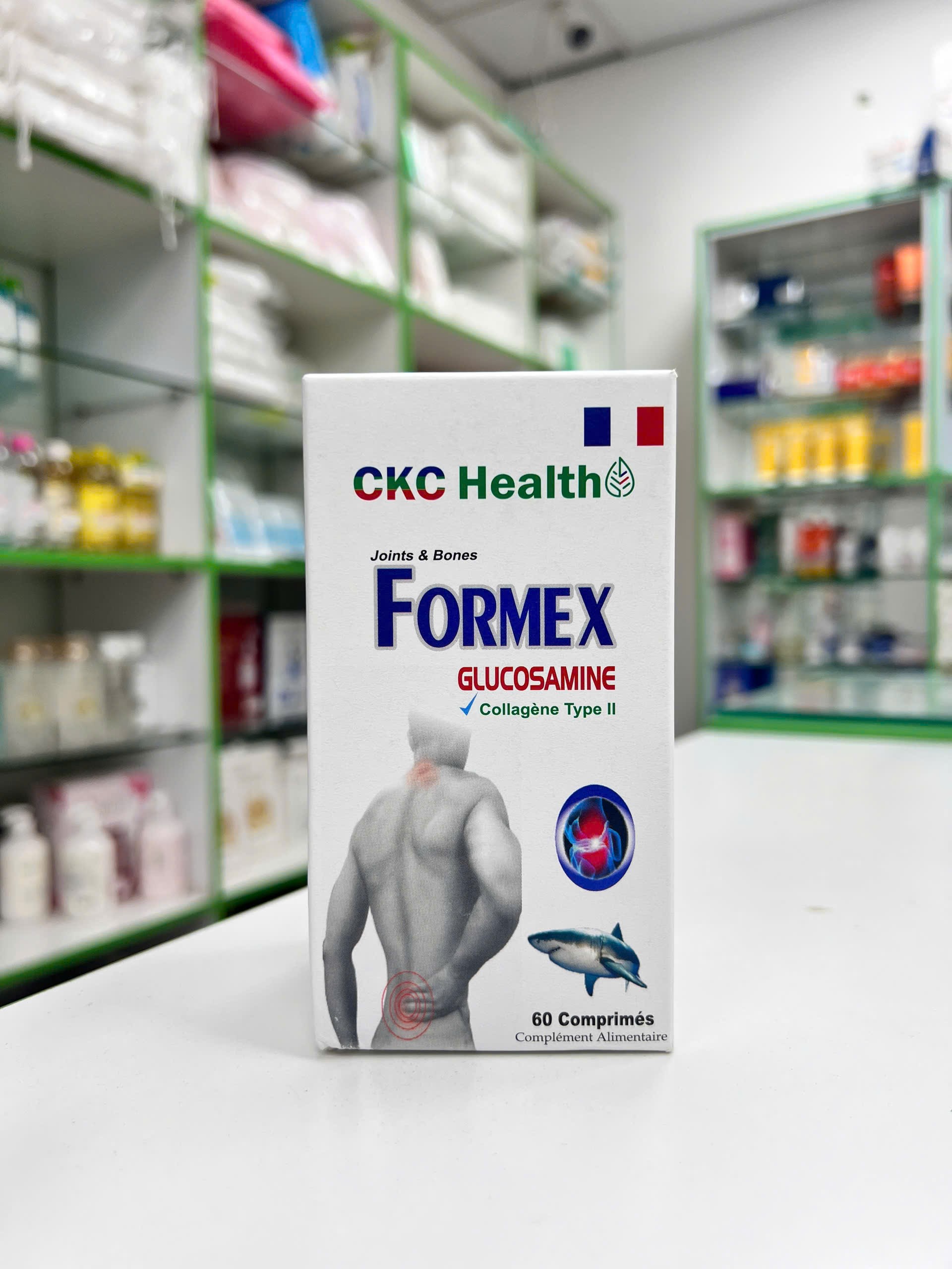 FORMEX — hộp thực phẩm bổ sung xương khớp CKC Health màu trắng