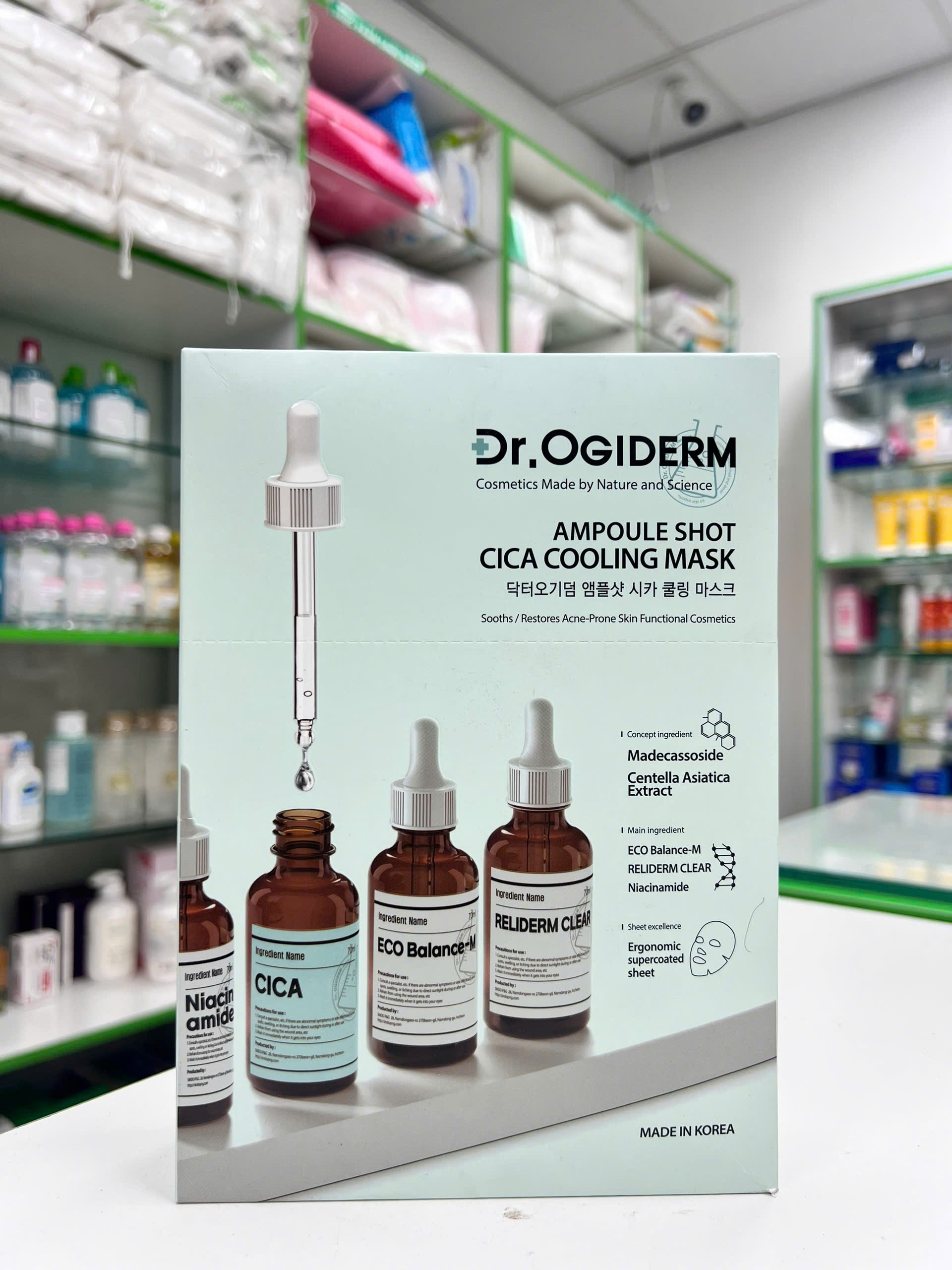 Mặt Nạ Dr.Ogiderm — thành phần cấp ẩm và làm mềm da