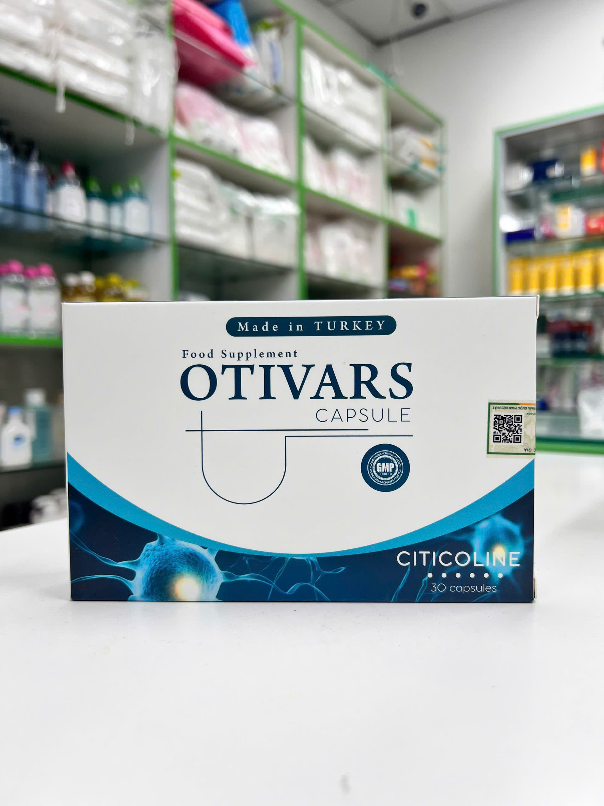 OTIVARS — hộp viên nang Made in TURKEY với QR và nhãn phụ tiếng Việt